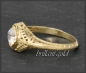 Preview: Solitär Ring 0,63ct Brillant im Antik Design,  585 Gold